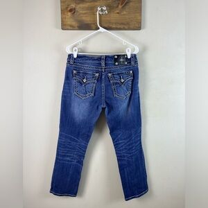 Miss Me Embellished Boyfriend Denim Capris Size 29